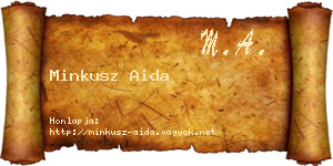 Minkusz Aida névjegykártya